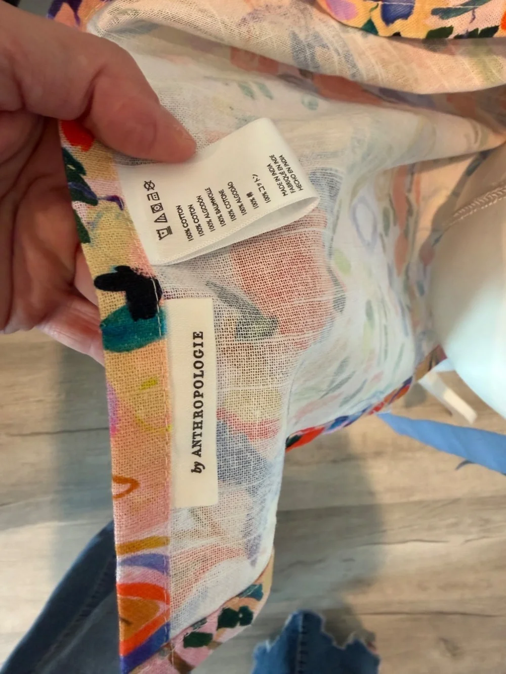 Anthropologie Luna Apron Floral Print